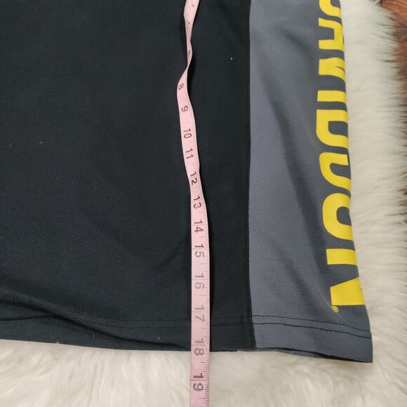 Harley-Davidson Mens Polo Shirt Black & Gray With Yellow Graphics Size L - Picture 6 of 15